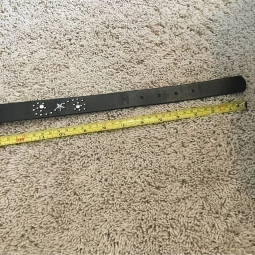 Girls size large black bling belt